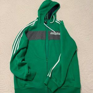 Adidas - Green hoodie sweatshirt